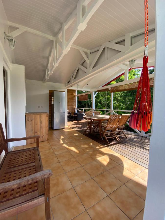 Grand Bungalow Avec Piscine Et Vue Mer Bouillante Luaran gambar