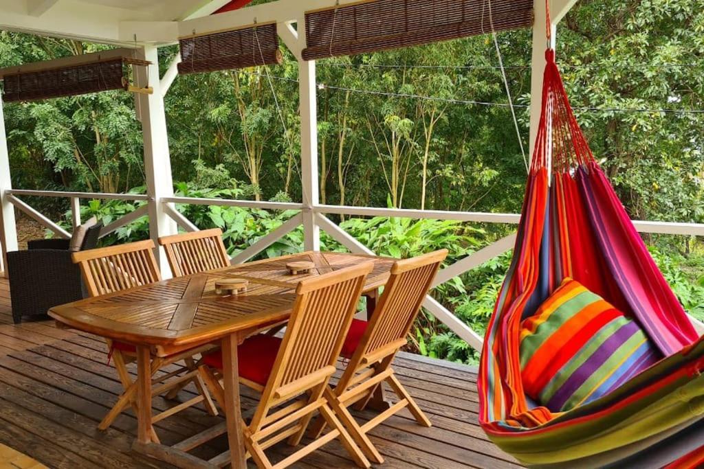 Grand Bungalow Avec Piscine Et Vue Mer Bouillante Luaran gambar